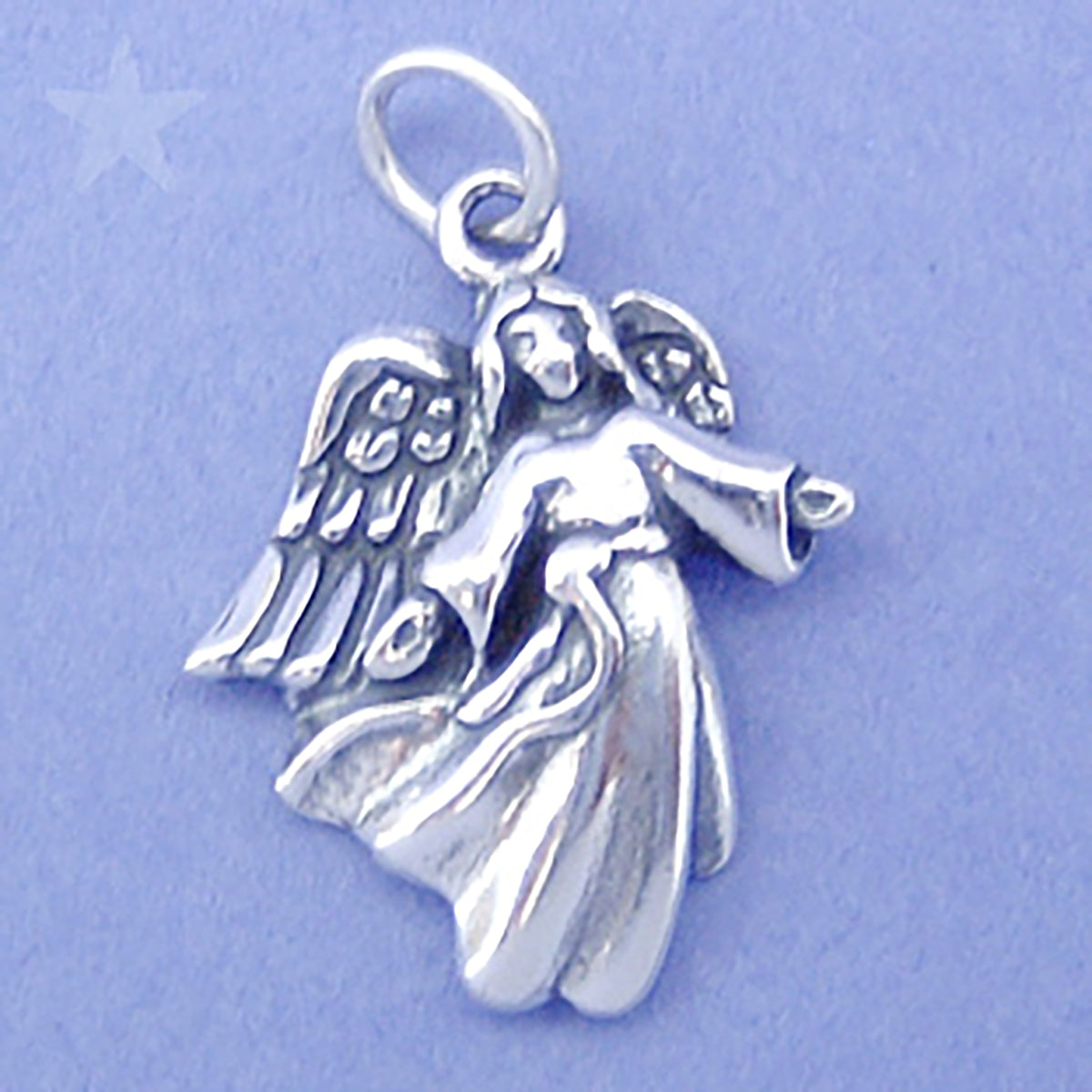 Sterling silver Christmas angel charm
