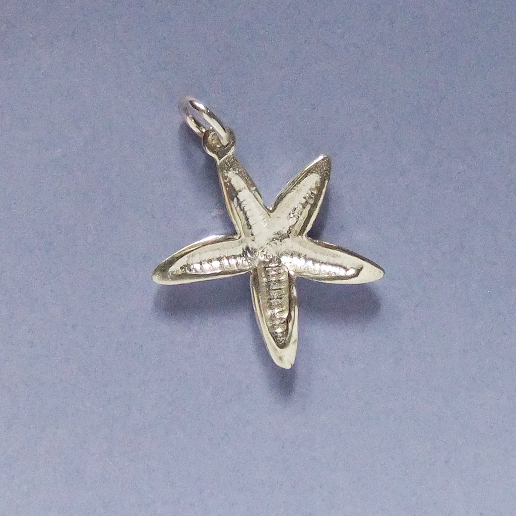 Sea Star Charm Sterling Silver Beach Seaside Pendant