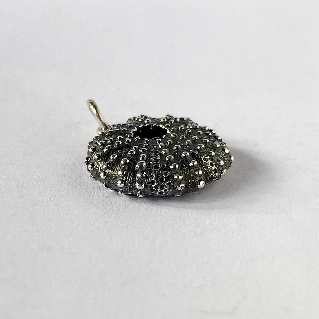 Sterling Silver Sea Urchin Charm Pendant