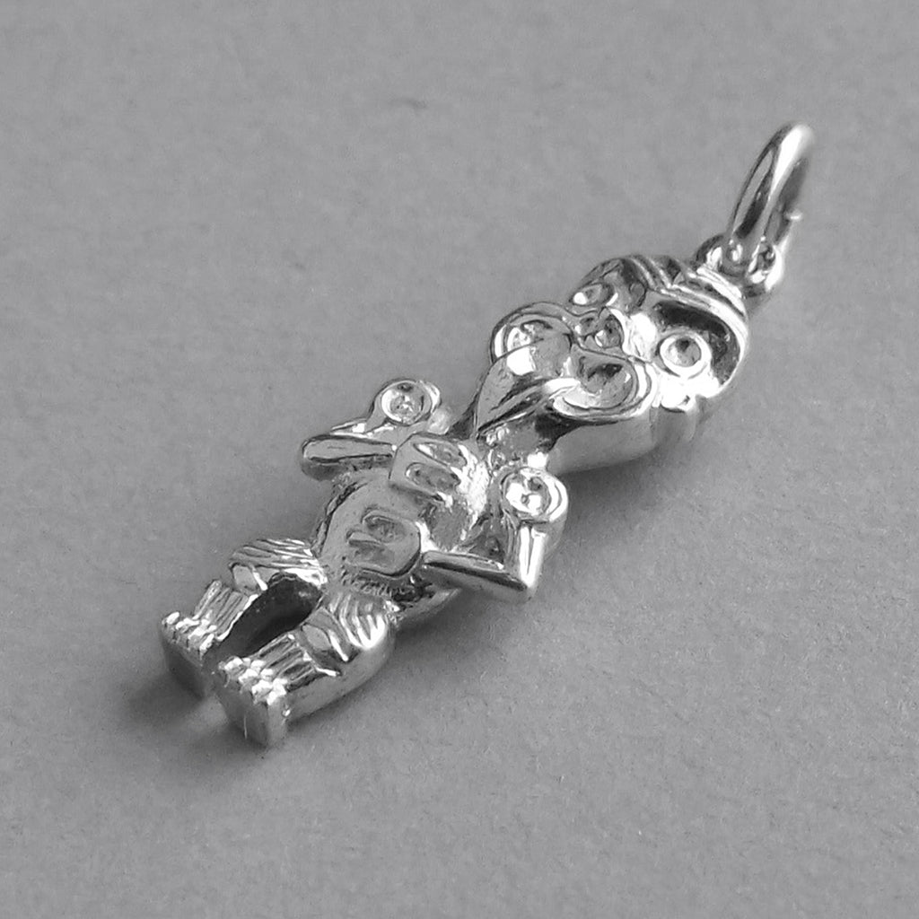 Tiko New Zealand Tiki Charm Sterling Silver NZ Pendant