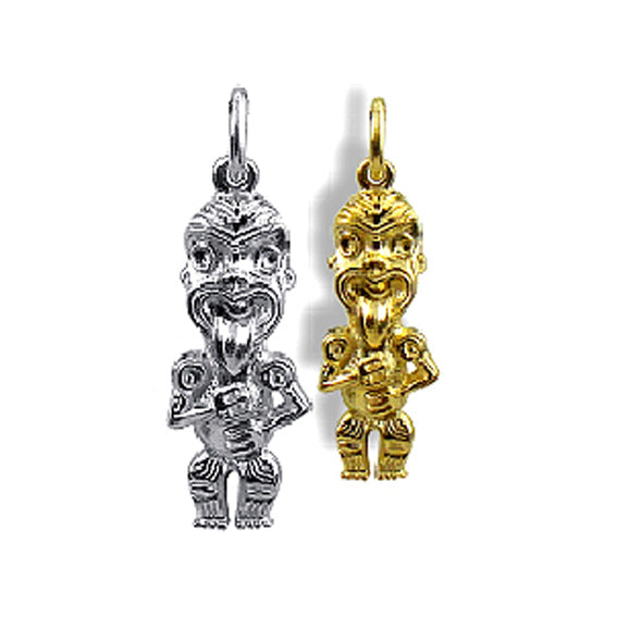 Tiko New Zealand Tiki Charm Sterling Silver NZ Pendant