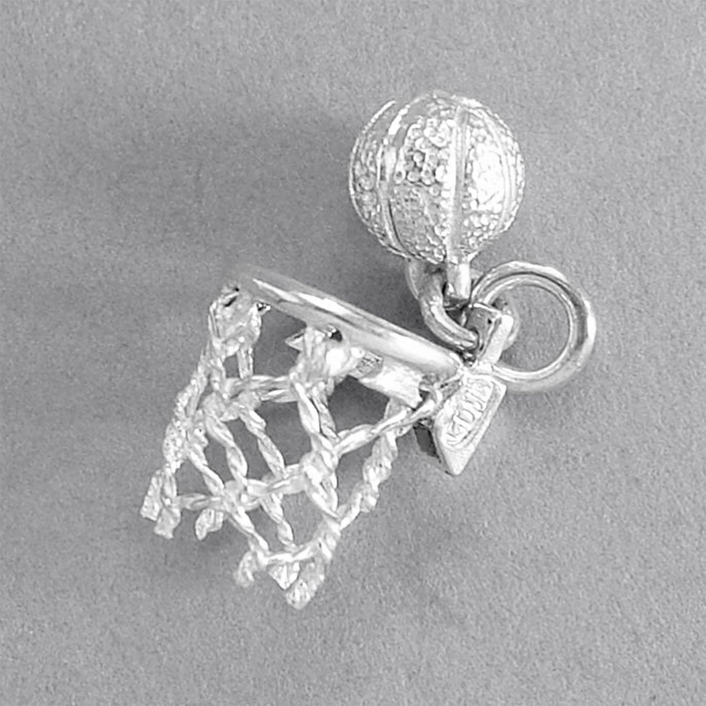 basketball and net charm