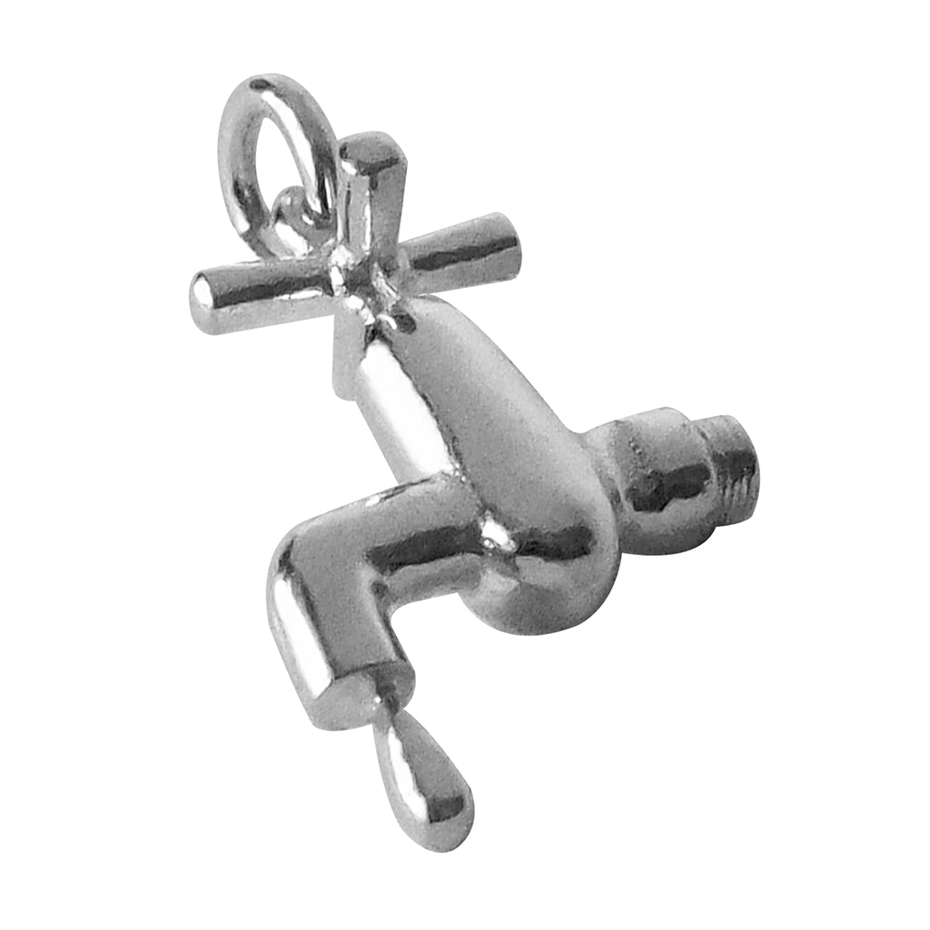tap with water drip charm