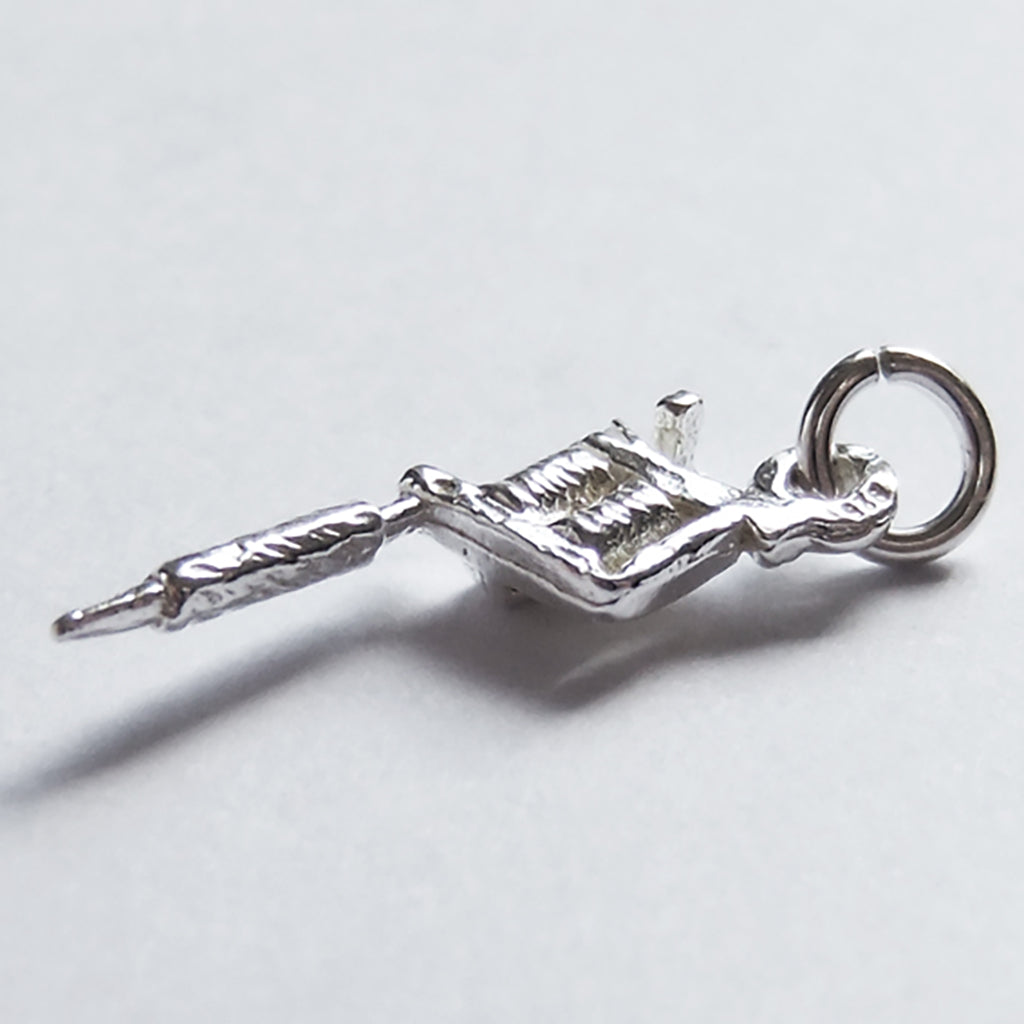 Sterling silver tattoo gun charm