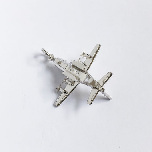 Hercules Aircraft Charm Sterling Silver or Gold Pendant