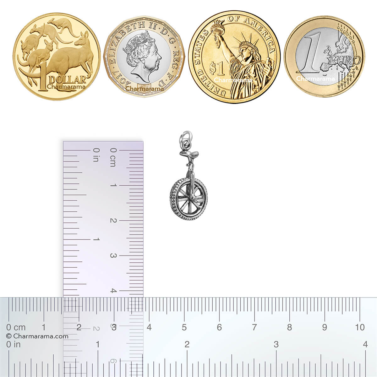 unicycle charm