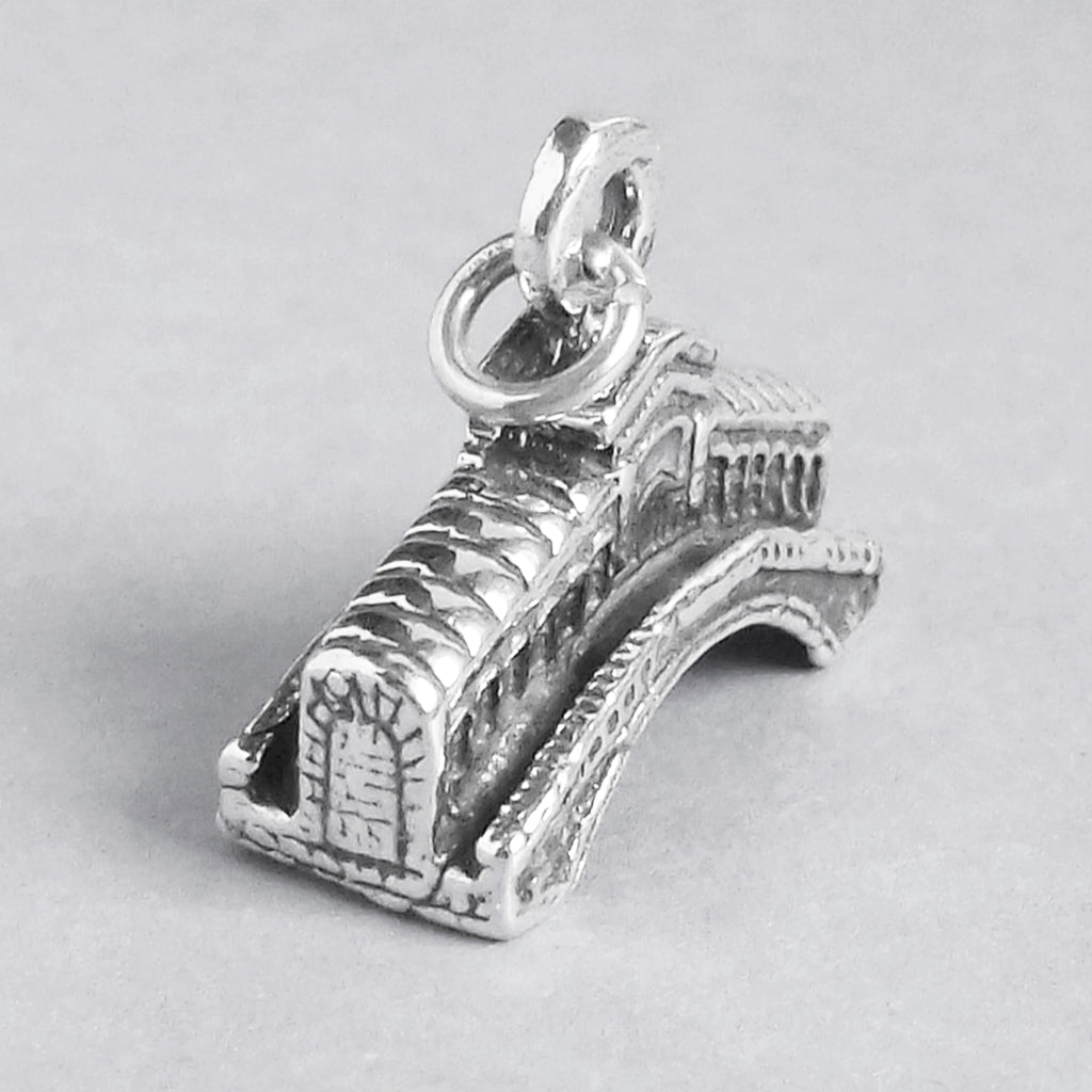 Rialto Bridge Charm Sterling Silver Venice Italy Pendant