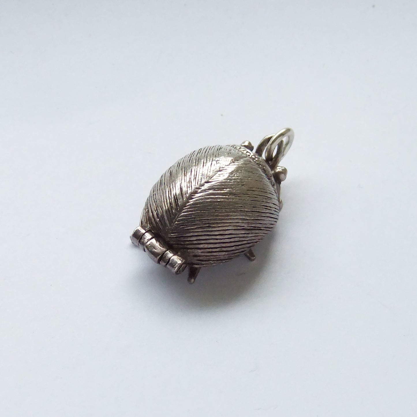 Beetle Charm Vintage Silver Beatles Fab Four Opening