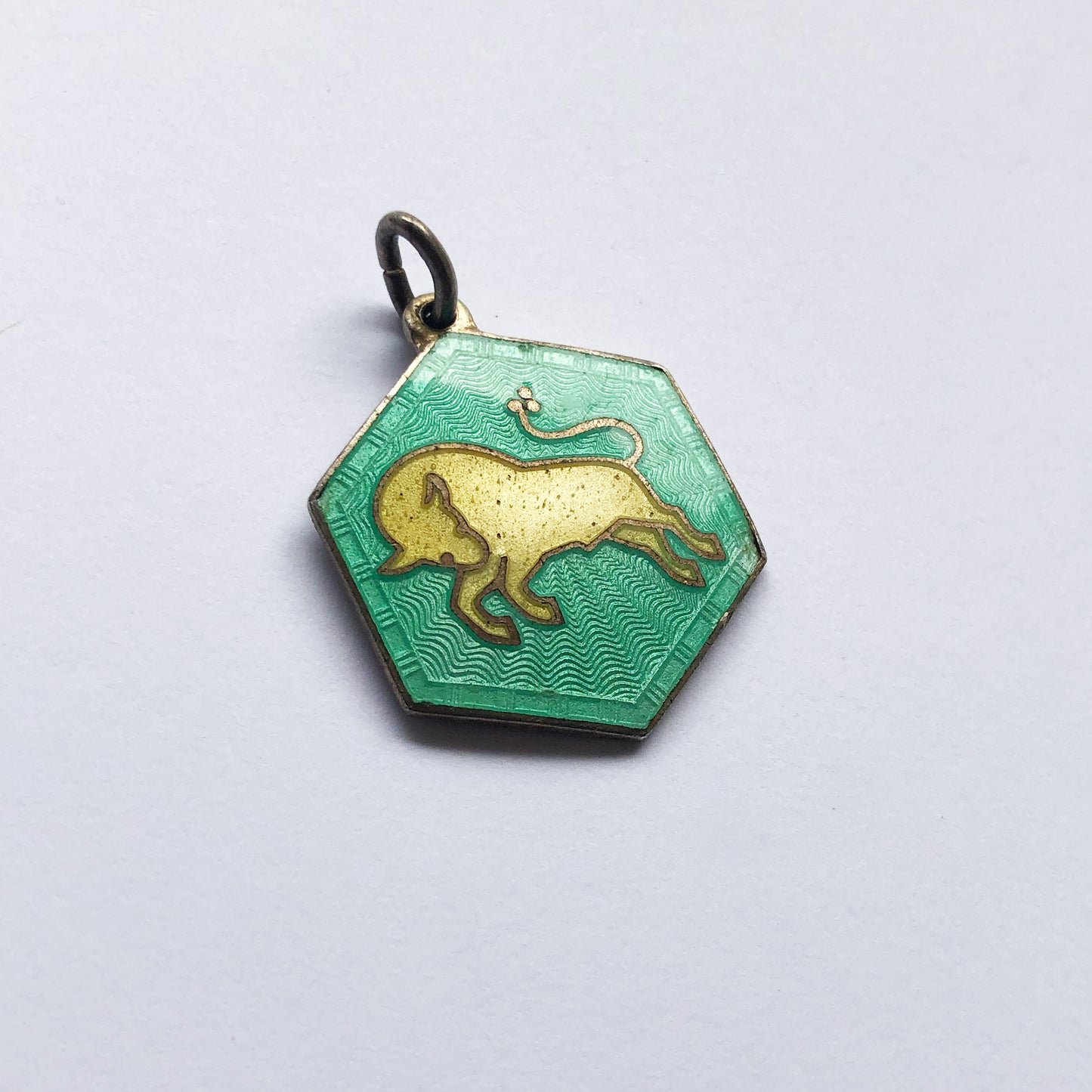 David Andersen Enamel Taurus Zodiac Charm