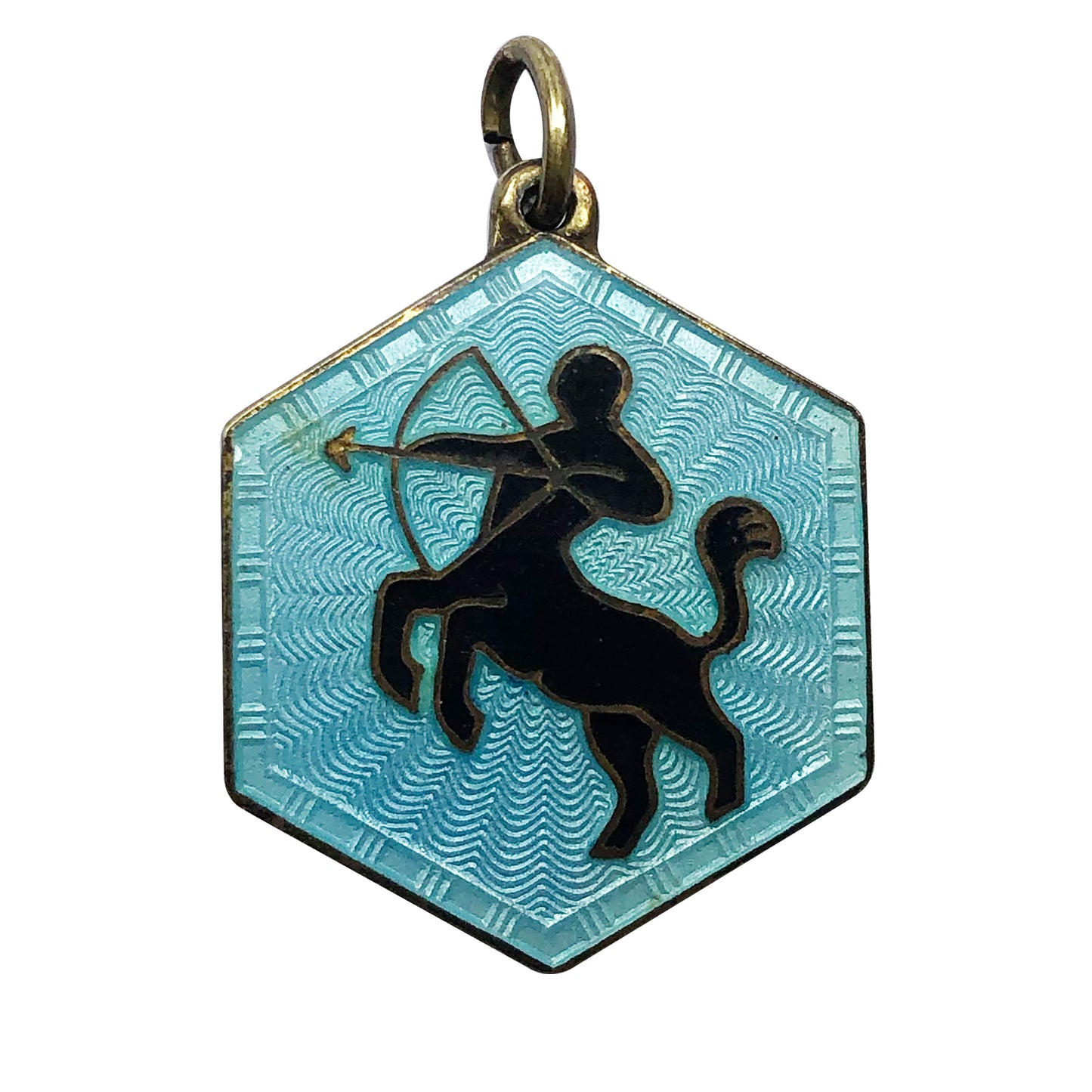 David Andersen Enamel Sagittarius Zodiac Charm