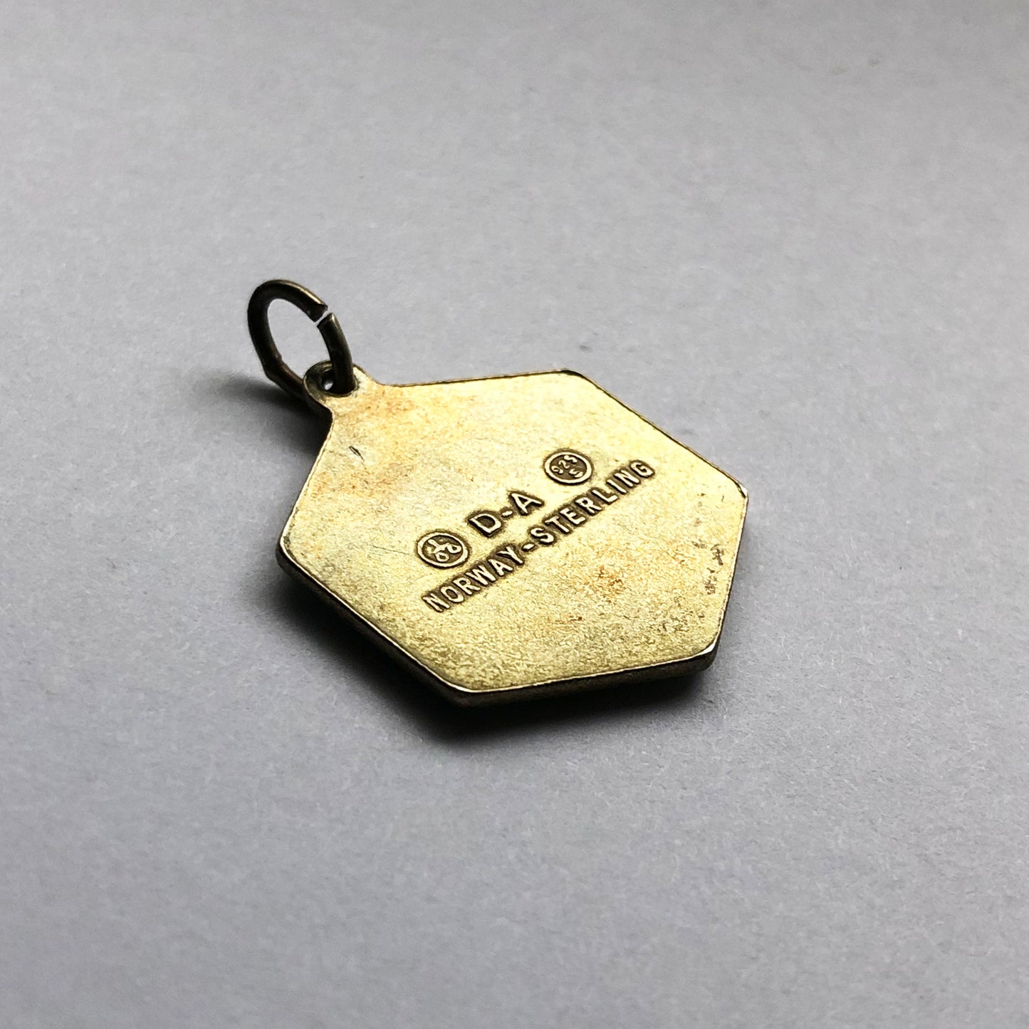 David Andersen Enamel Libra Zodiac Charm Reverse