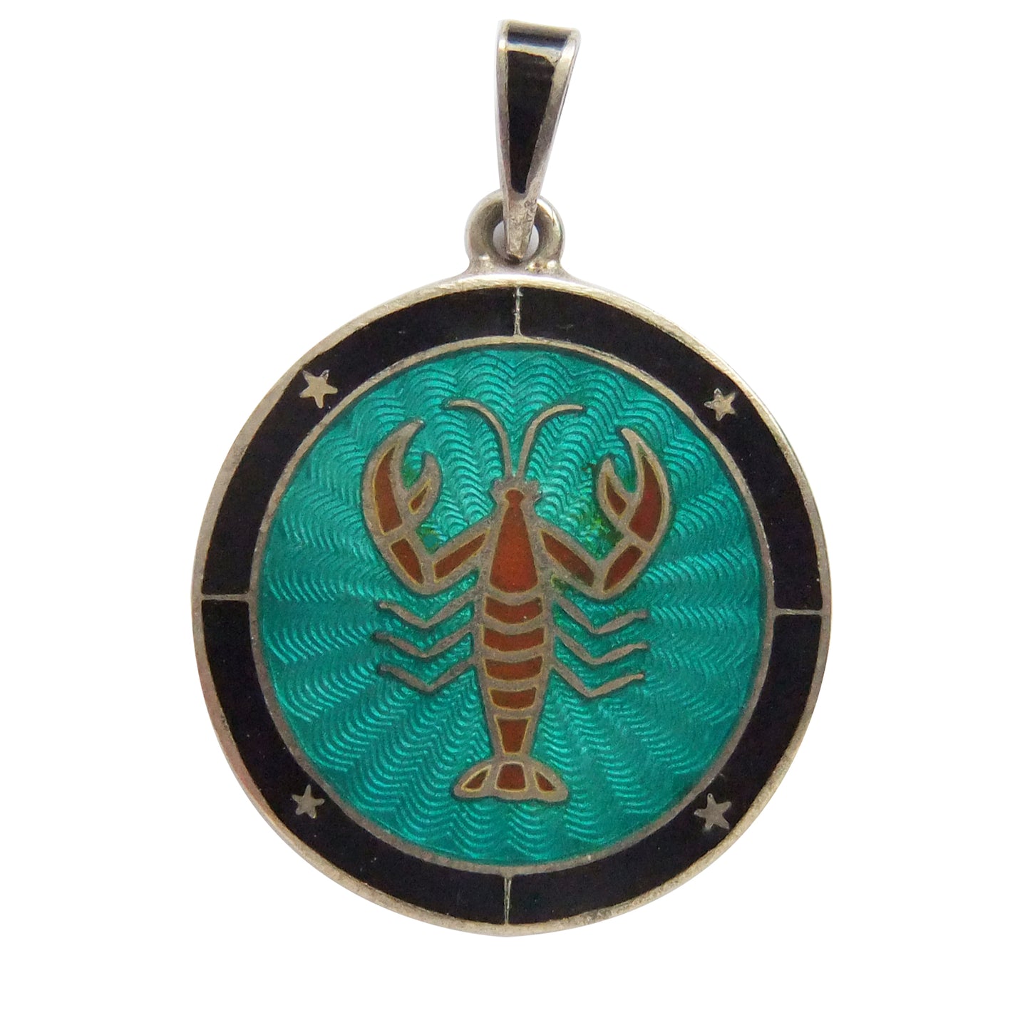 Vintage David Andersen Cancer Zodiac Pendant