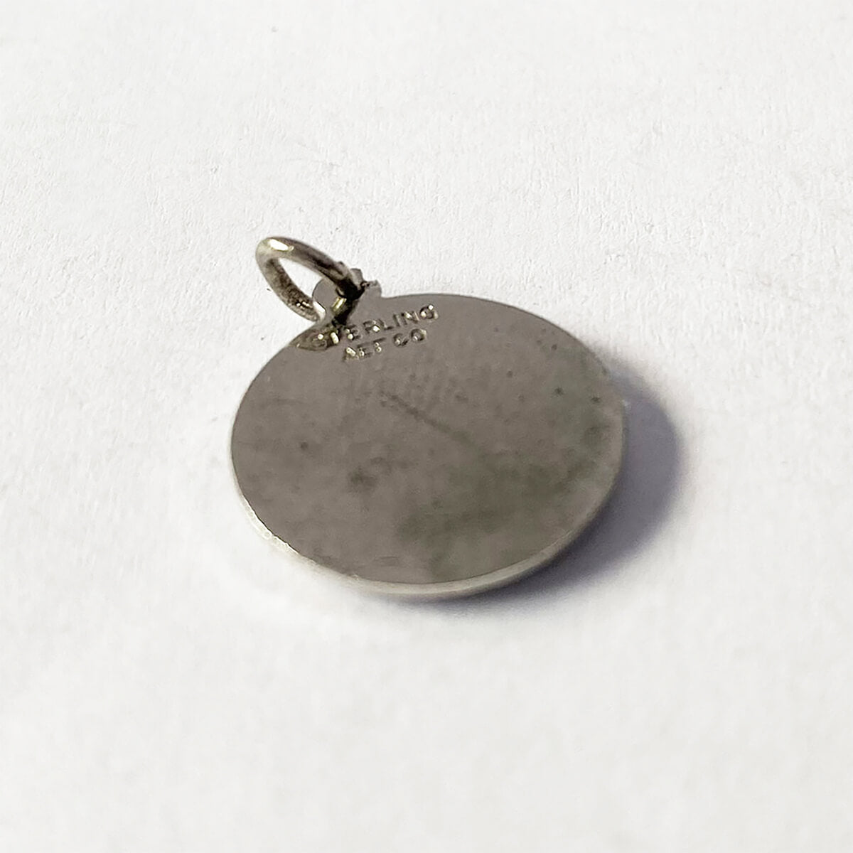 Vintage 1960s 3 blush pink roses floral charm sterling silver pendant from Charmarama