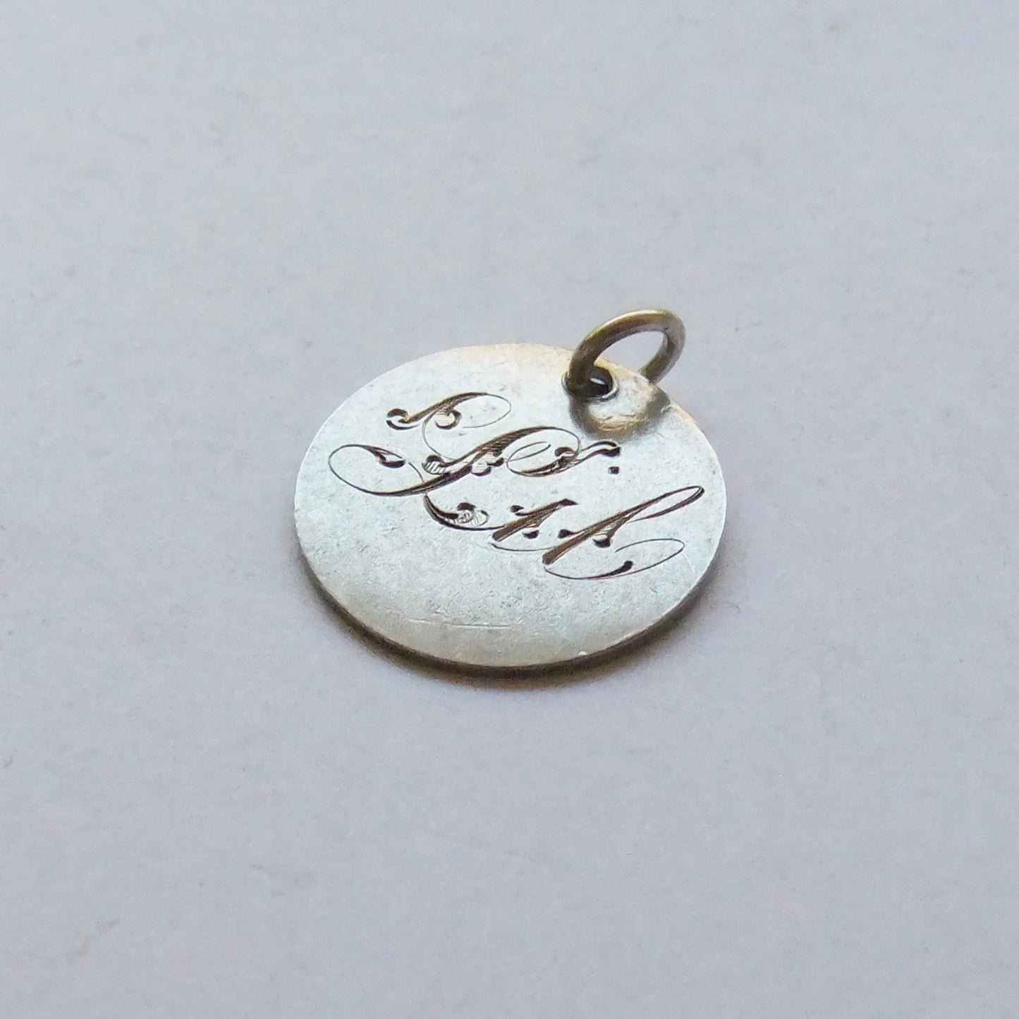 Victorian Love Token Coin Lil Name Antique