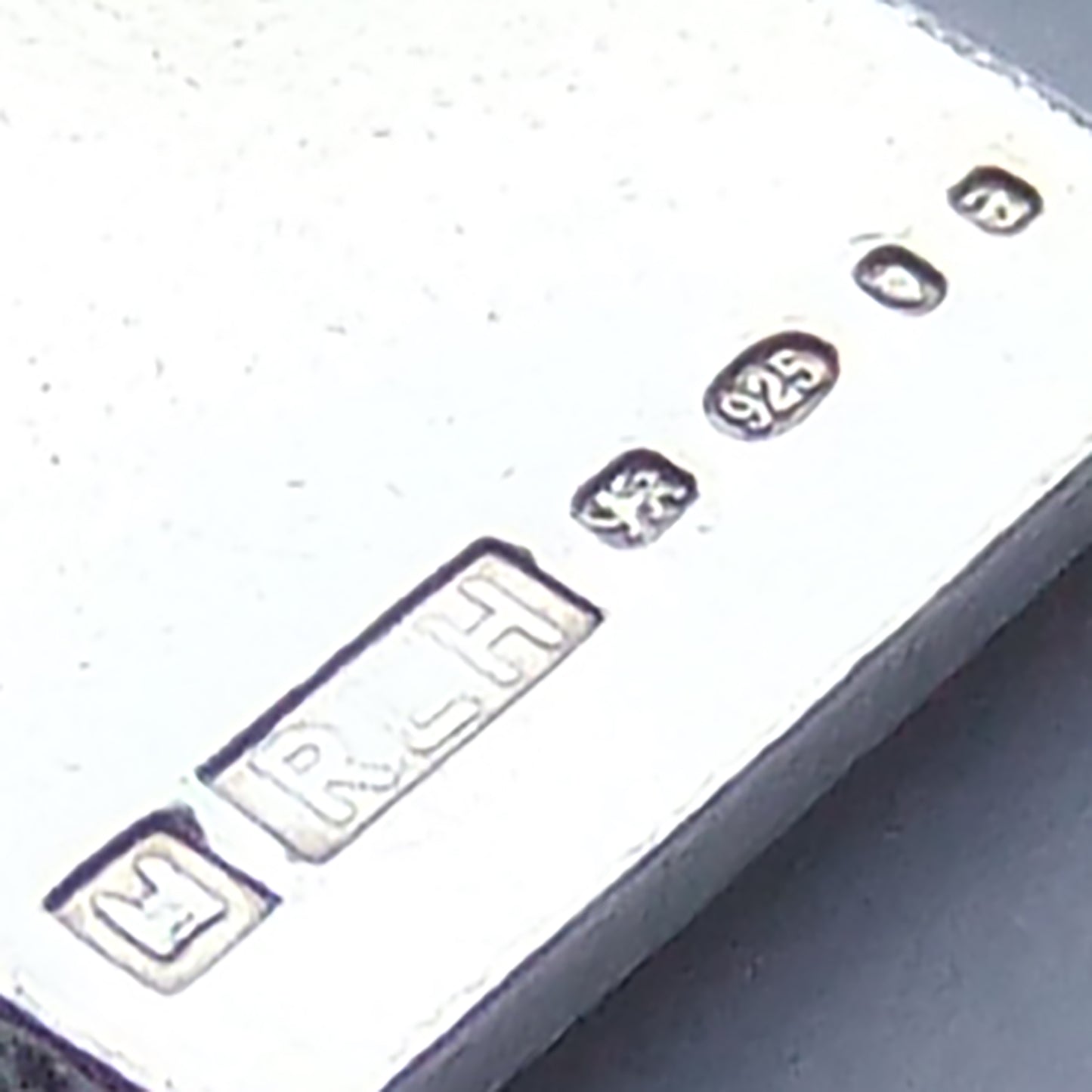 English Silver Postage Stamp Charm Hallmarks