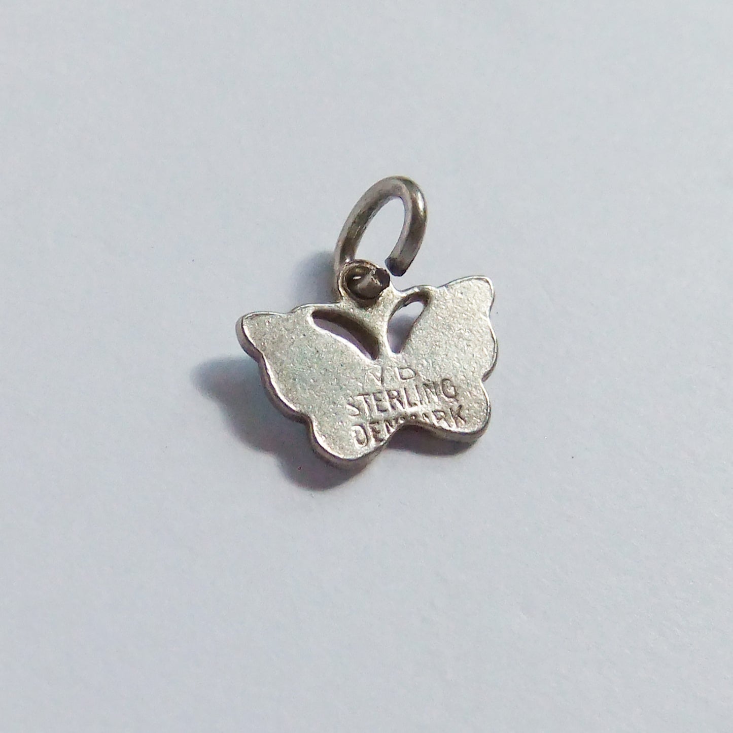 Volmer Bahner Butterfly Charm Sterling Silver Reverse Makers Mark