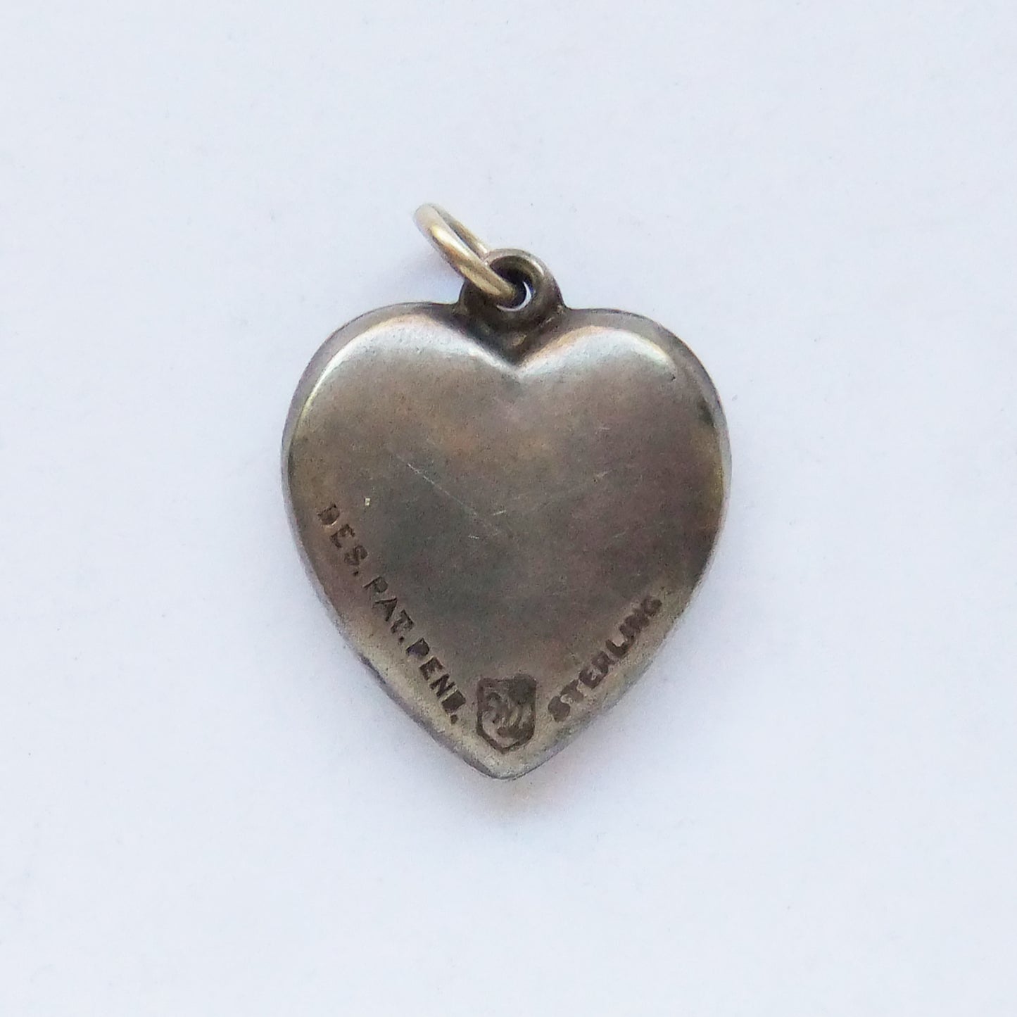 Vintage Walter Lampl Flower Heart Birthstone Charm