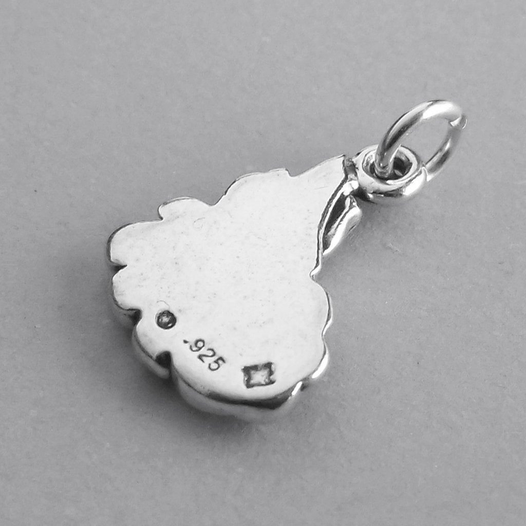 Camp Fire Charm Sterling Silver Camping Pendant