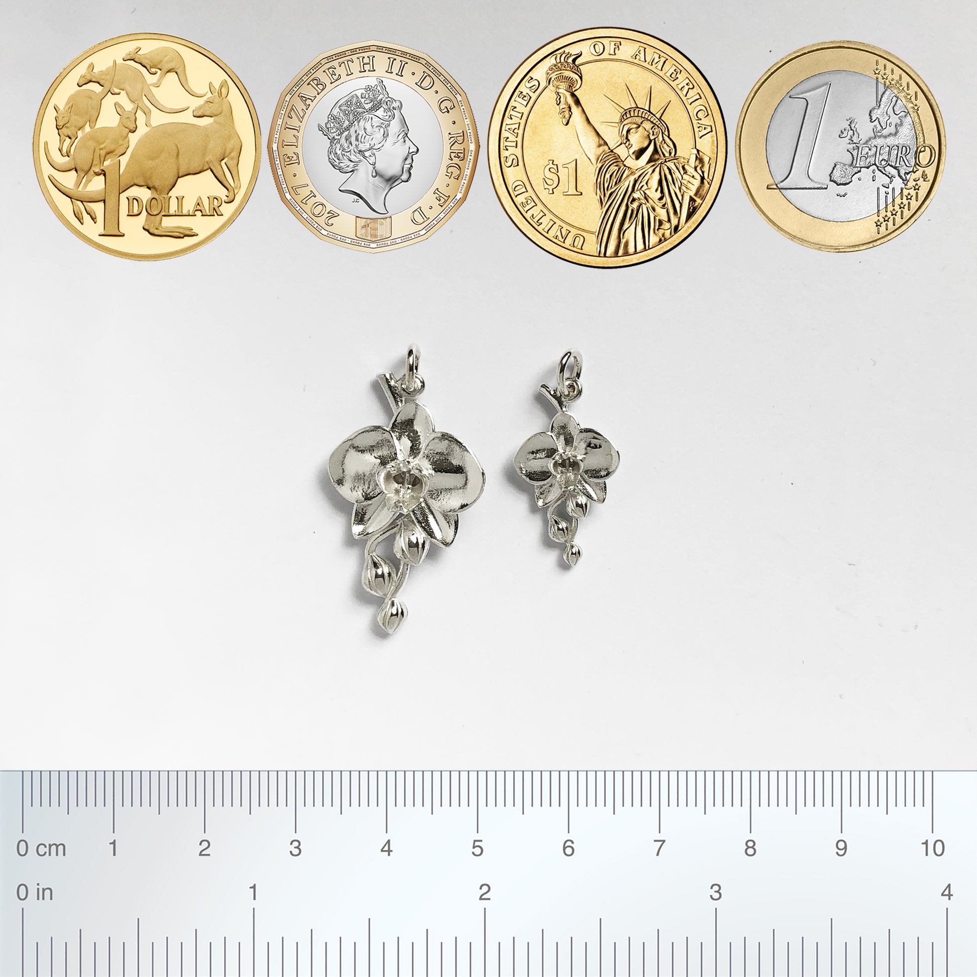 moth orchid flower charms from Charmarama