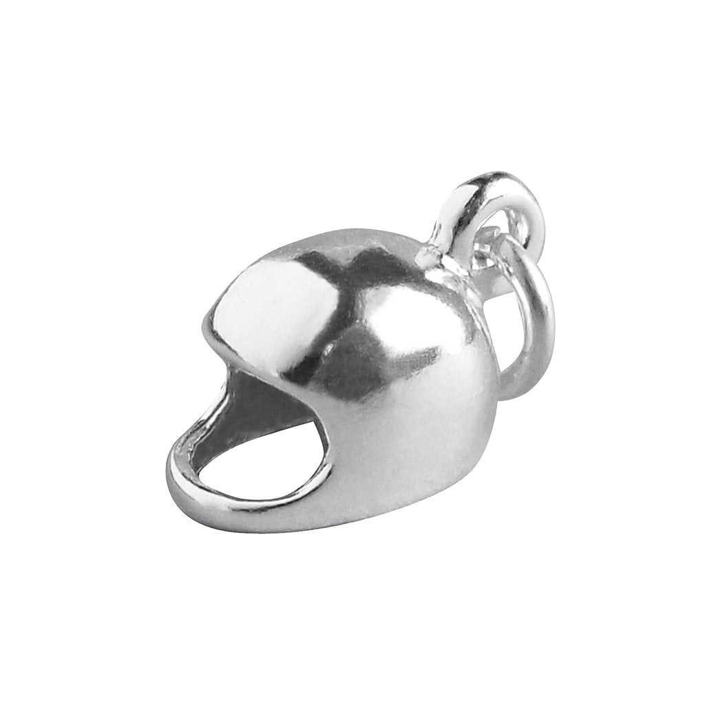 Sterling Silver Crash Helmet Charm
