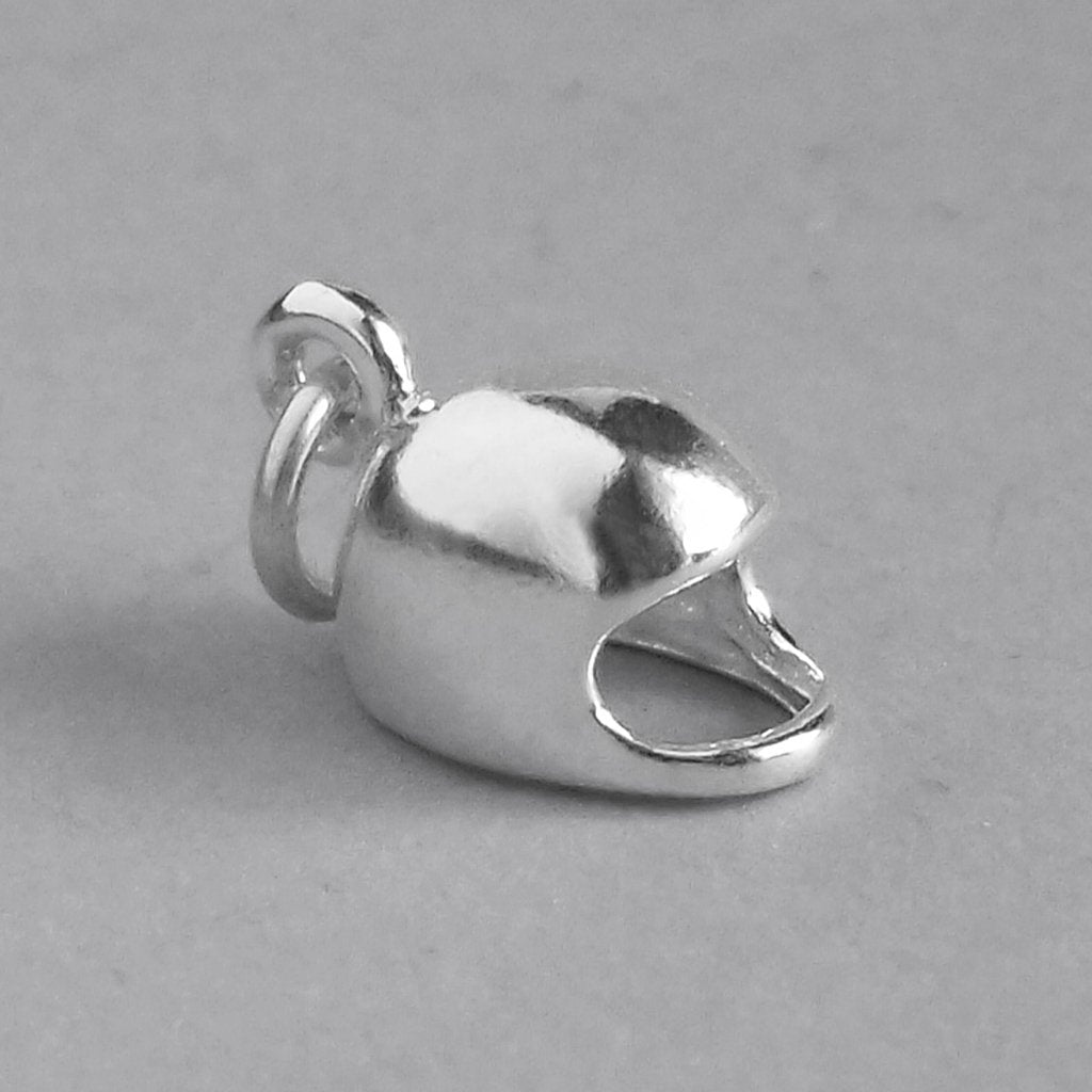 Sterling Silver Motorbike Helmet Charm