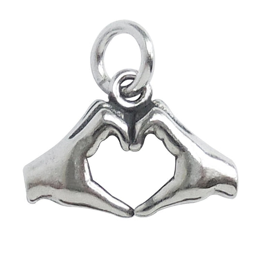 heart hand charm