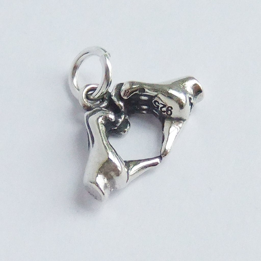 heart hand charm