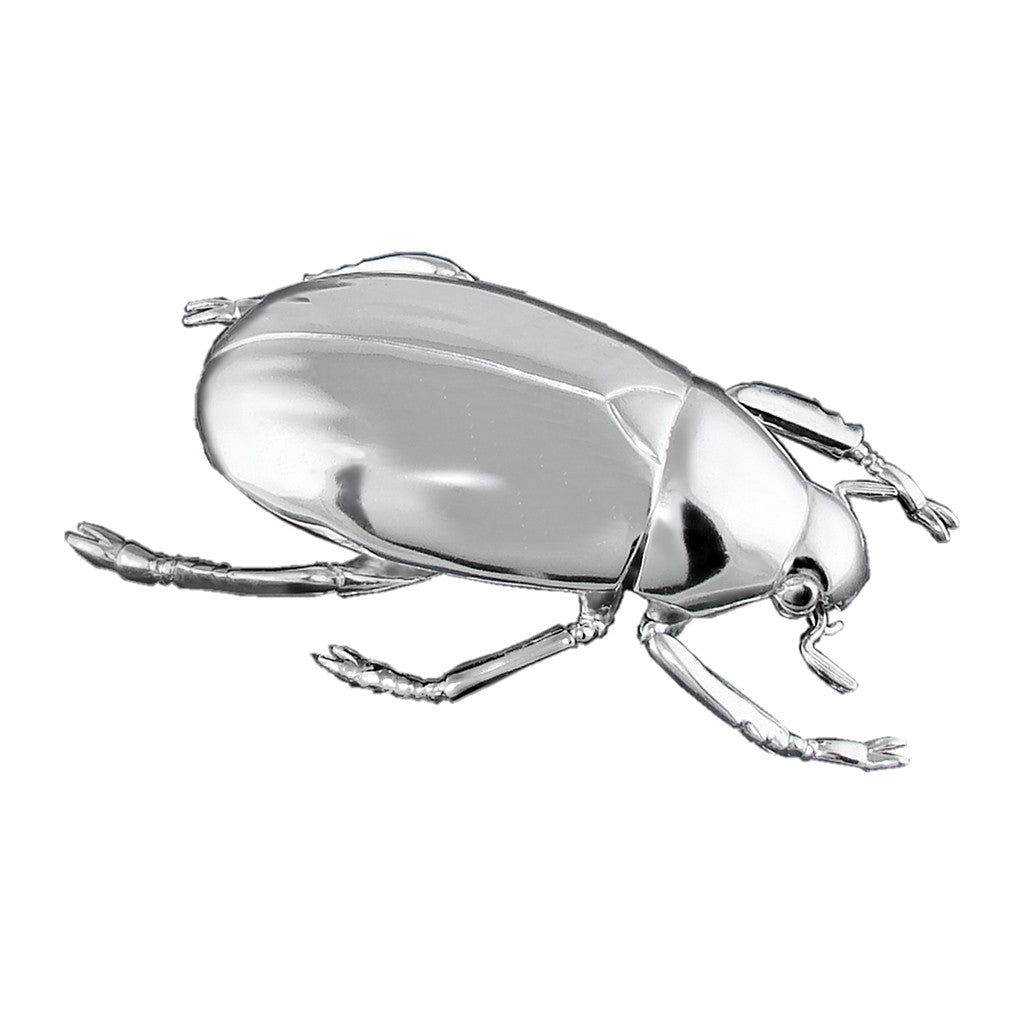 Scarab Beetle Miniature Model Sterling Silver