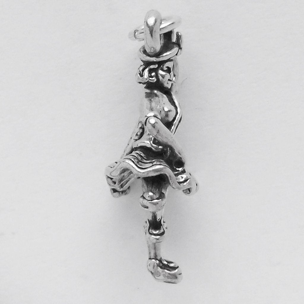 Scottish Highland Dancer Charm Sterling Silver Scotland Pendant