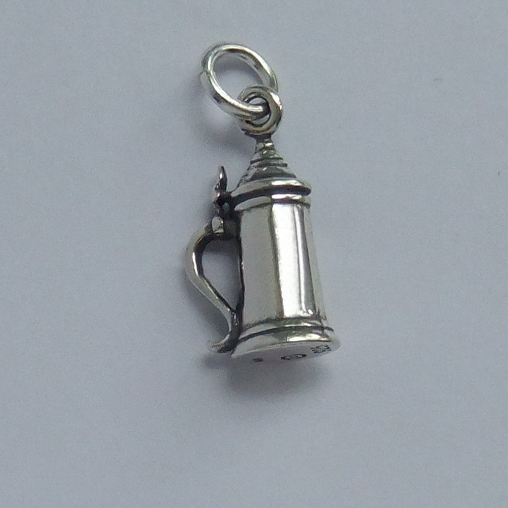 Beer Stein Tankard Charm Sterling Silver Mug