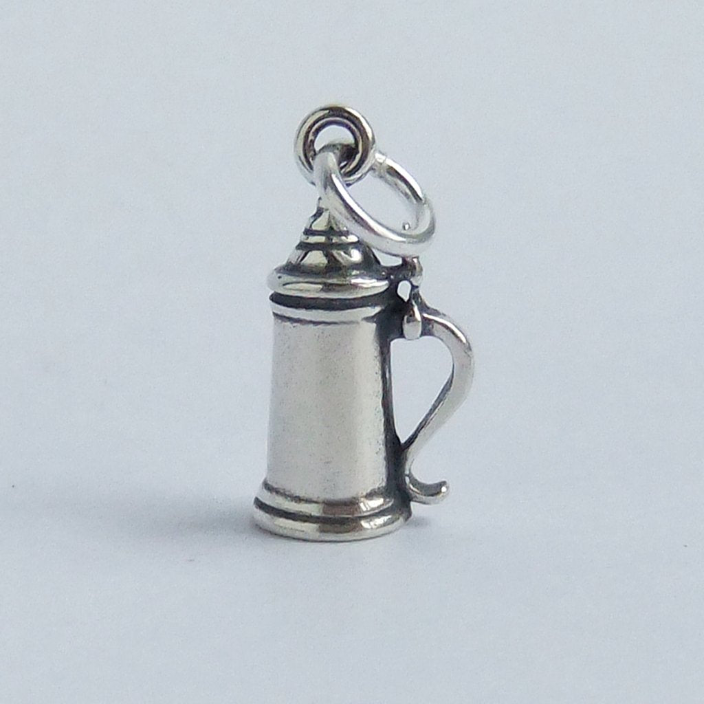 Beer Stein Tankard Charm Sterling Silver Mug