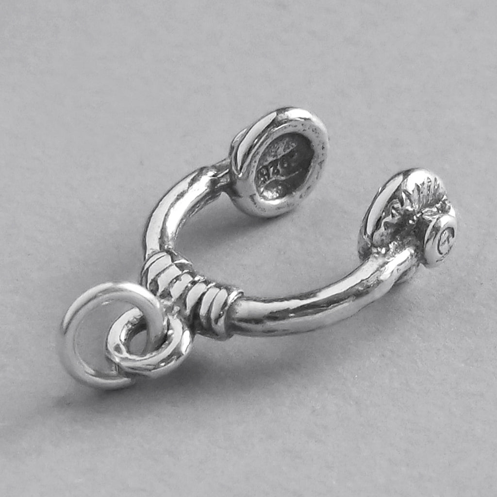Sterling Silver Music Headphones Charm