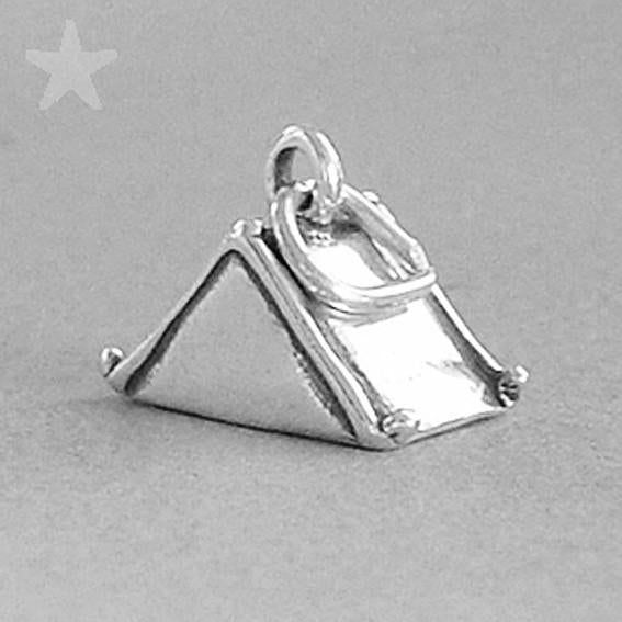 Sterling Silver Camping Tent Charm