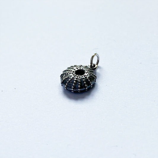 Sterling silver sea urchin charm