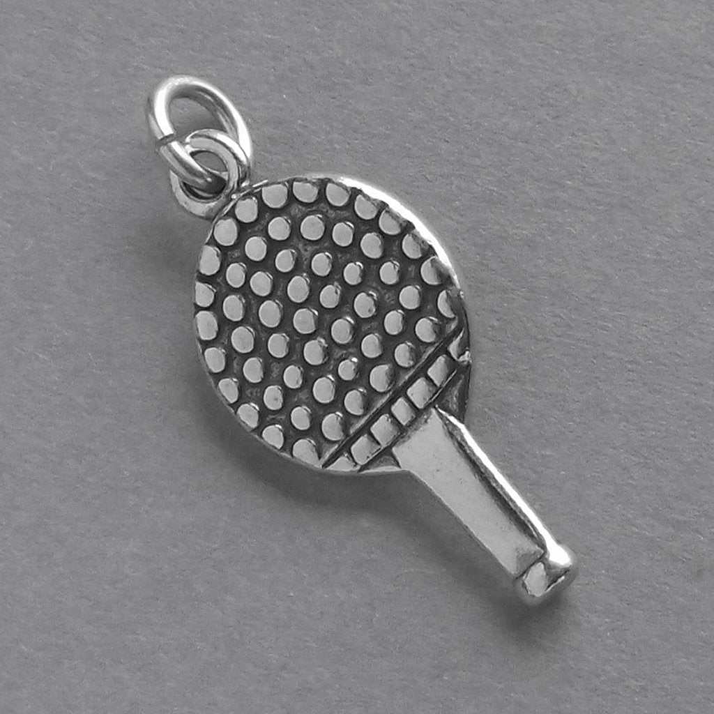 table tennis bat and ball charm