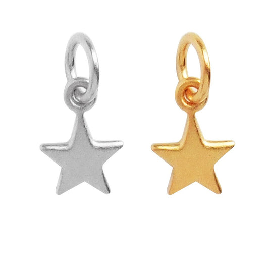 tiny star charm – sterling silver or gold plated