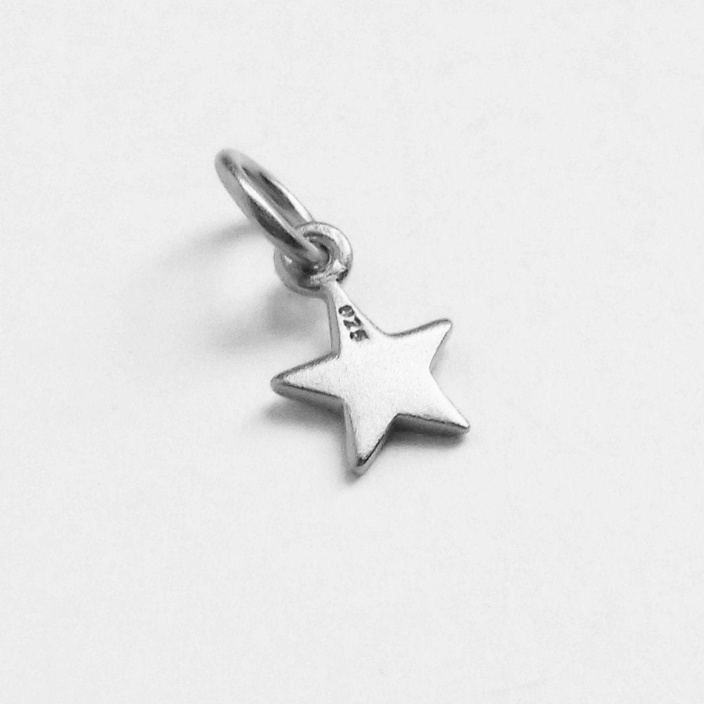 tiny star charm – sterling silver or gold plated