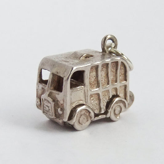 Vintage Nuvo Opening Horse Lorry Sterling Silver Charm