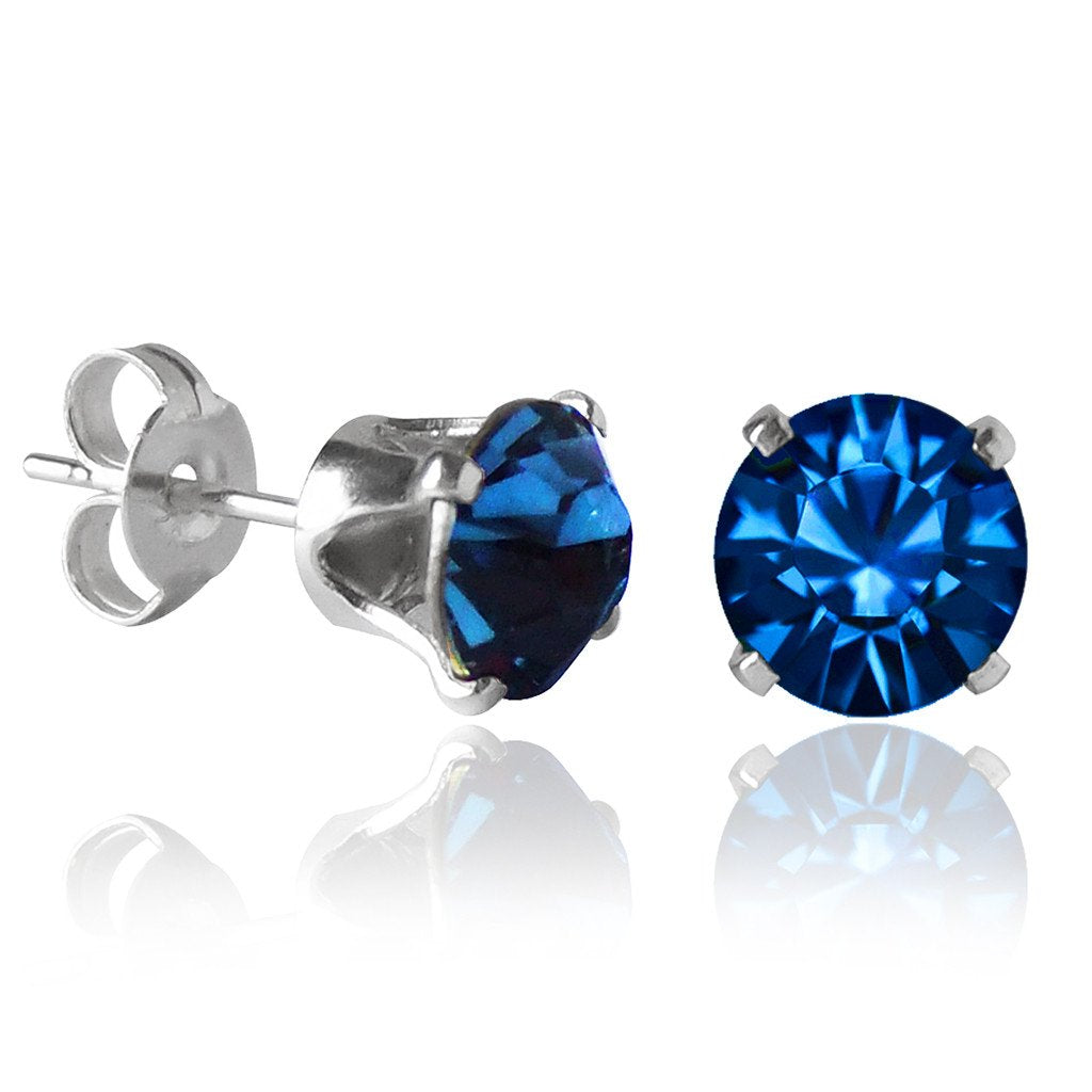 swarovski solitaire earrings | choice of colours