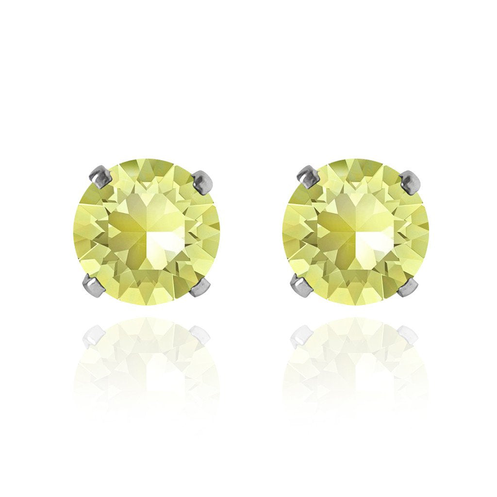 swarovski solitaire earrings | choice of colours