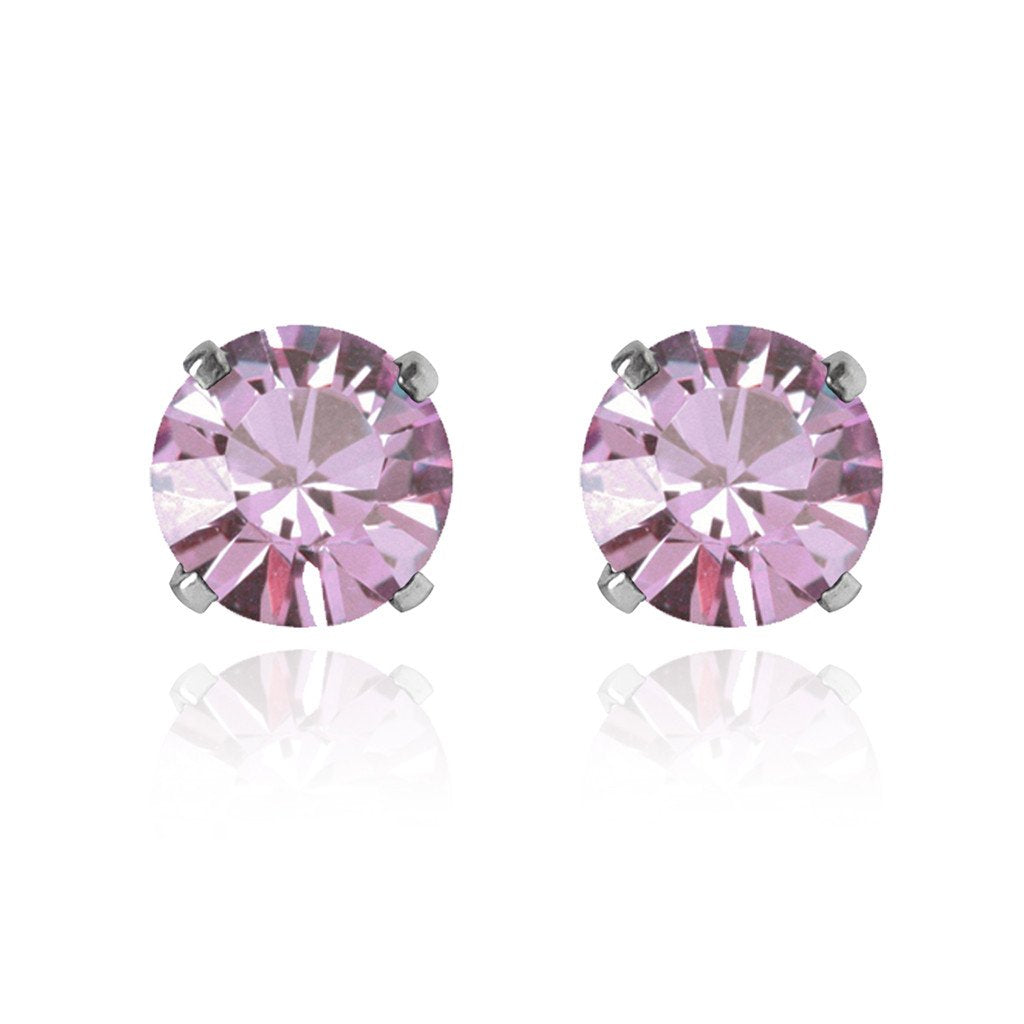 swarovski solitaire earrings | choice of colours