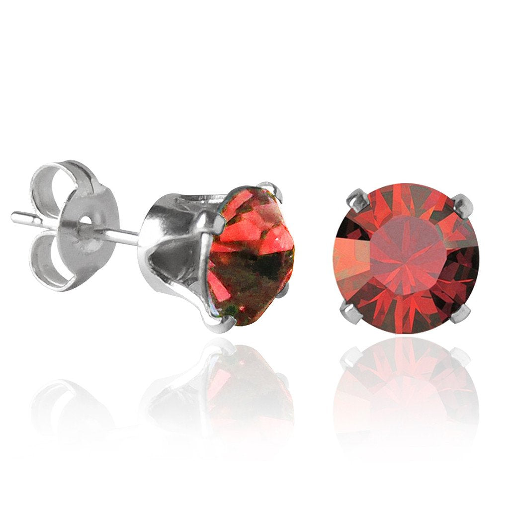 swarovski solitaire earrings | choice of colours