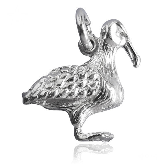 sterling silver albatross charm