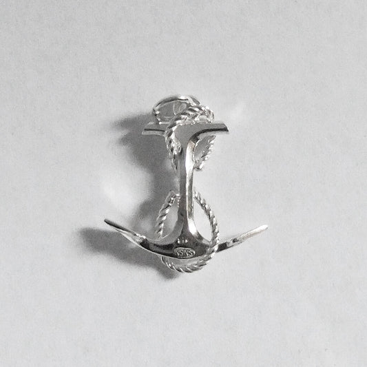 sterling silver anchor and rope charm