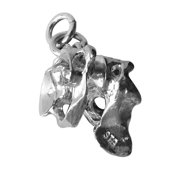 human neck atlas and axis bones charm