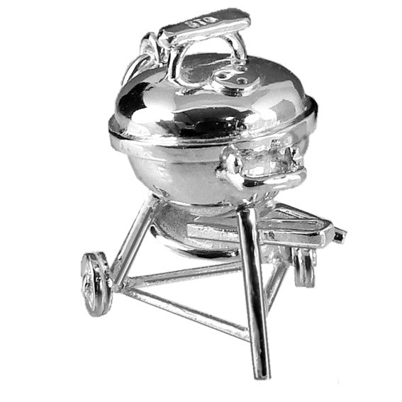 Barbecue Charm in Sterling Silver or Gold