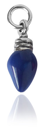 Blue Christmas Tree Fairy Light Charm Pendant | Charmarama