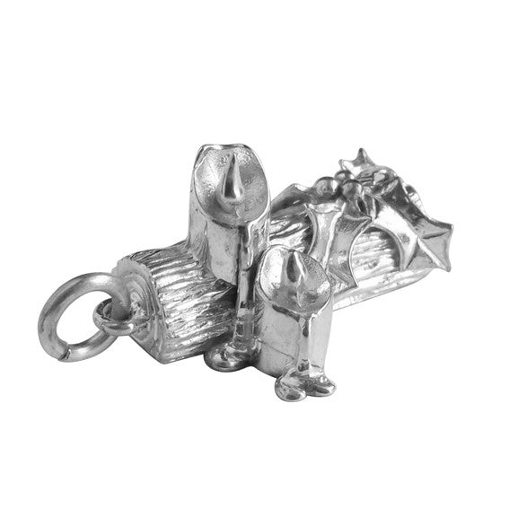 yule log charm — made to order