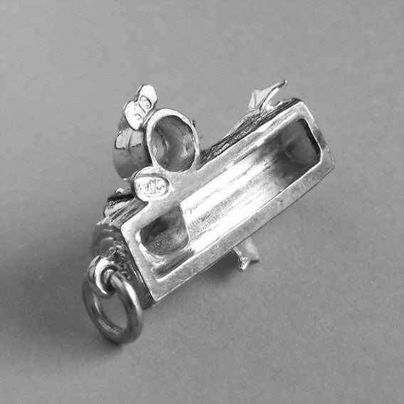 yule log charm — made to order