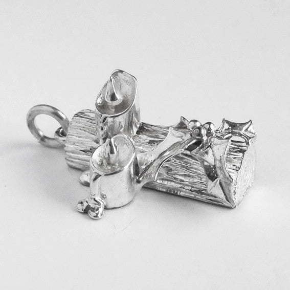 yule log charm — made to order